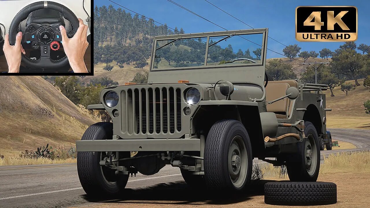 WW2 Restored Willys Jeep EXTREME mountain climb | Forza Horizon 5 | Logitech G29 Gameplay | 4K