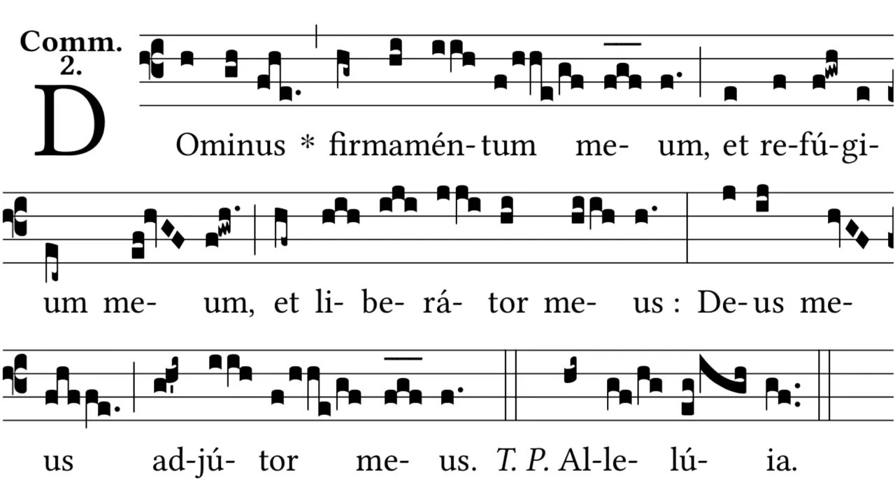 Dominus firmamentum meum - Communion 4th Sunday after Pentecost