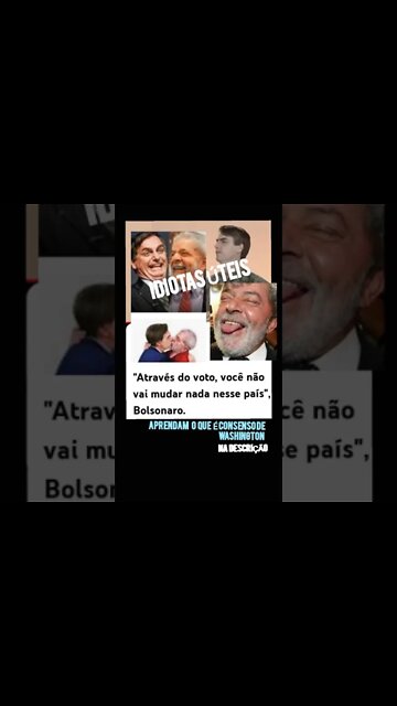 Bolsonaro tem razão! Disse a Verdade! Mas o Gado dele não entendeu
