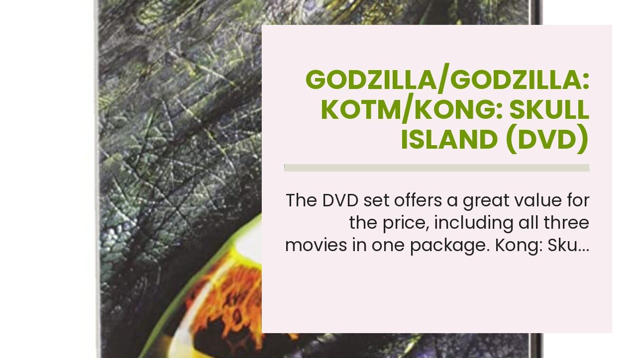 GodzillaGodzilla: KOTMKong: Skull Island (DVD)