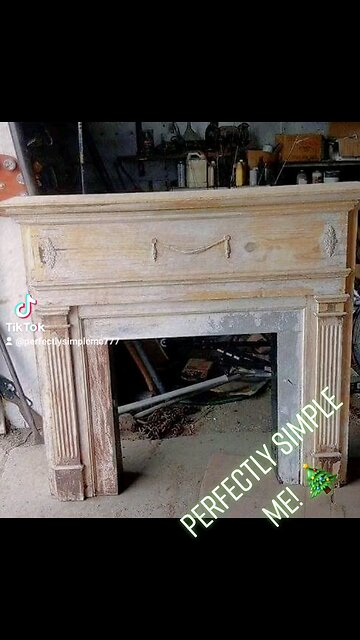 Repair and make over of an gorgeous wooden mantel