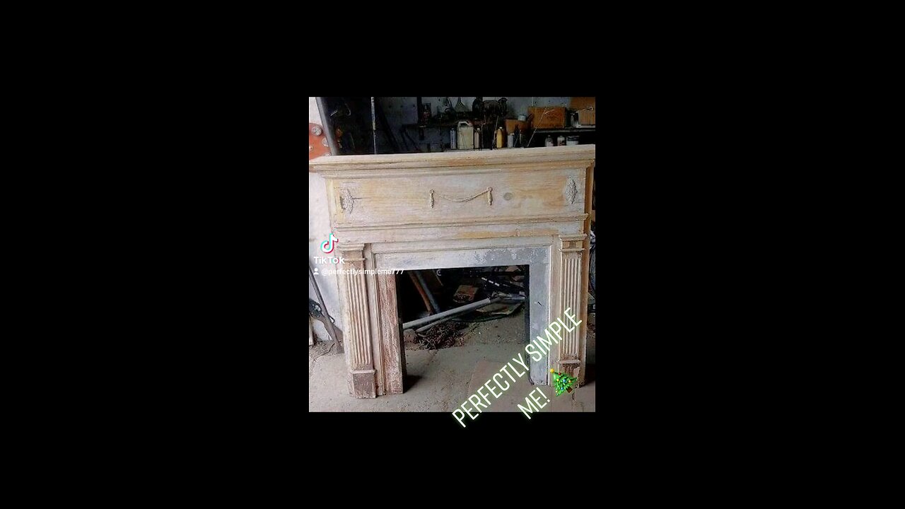 Repair and make over of an gorgeous wooden mantel