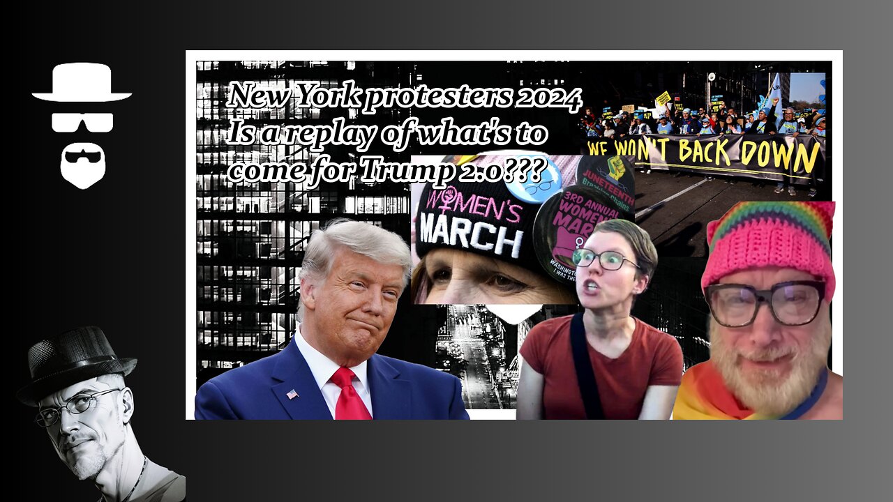 BUTTHURT PROTESTERS IN NY TRUMP HATIN'...