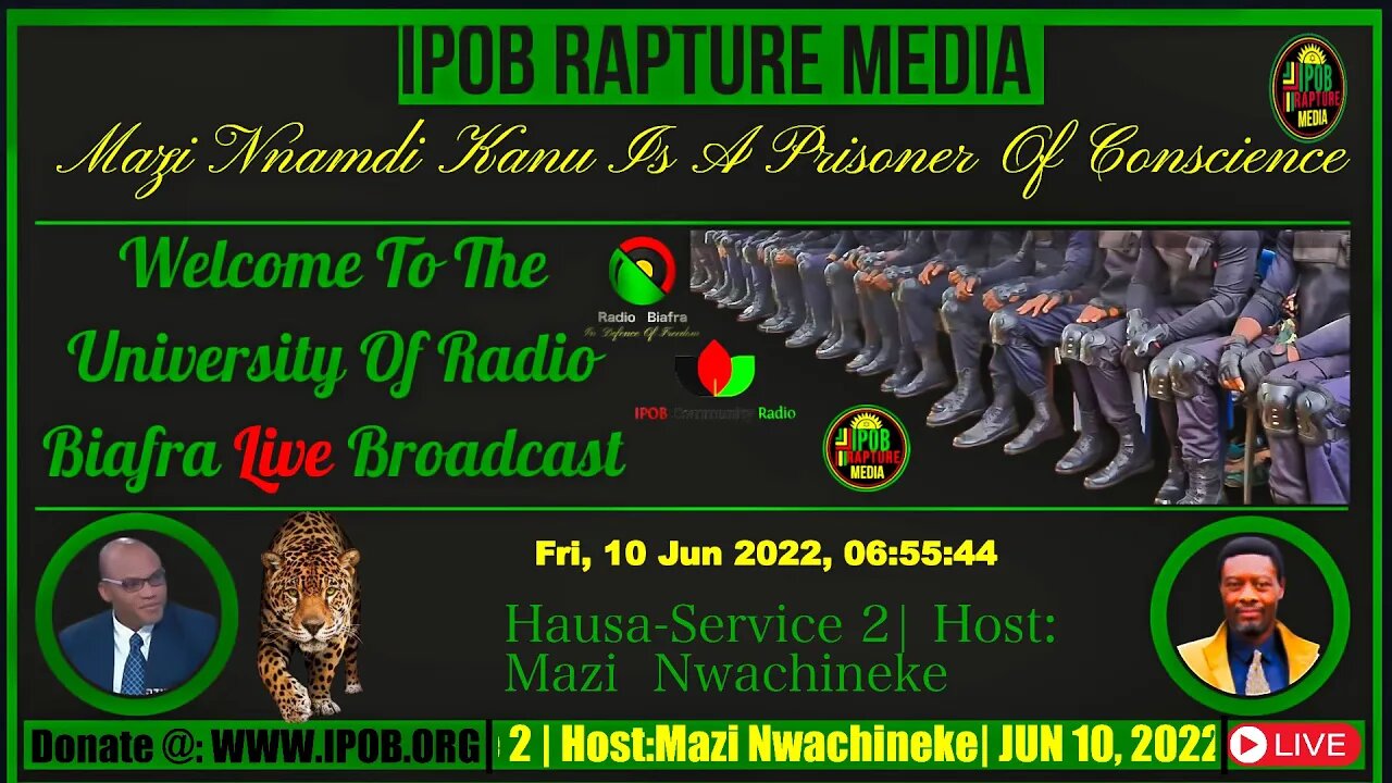 Welcome To The University Of Radio Biafra |Hausa-Service 2 | Host: Mazi Nwachineke | JUN 10, 2022