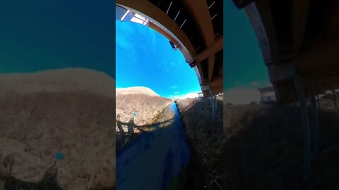 A river by a beach in Canada