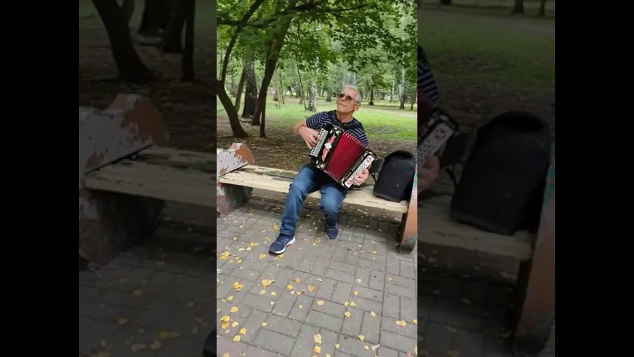 Street music in Russia. Siberia