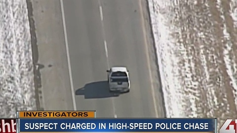 Suspect charged in high-speed police chase