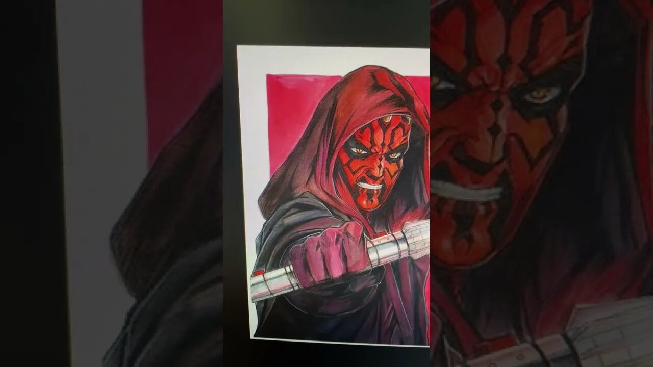 Darth Maul Star Wars - I Want to Draw ✍️- Shorts Ideas 💡