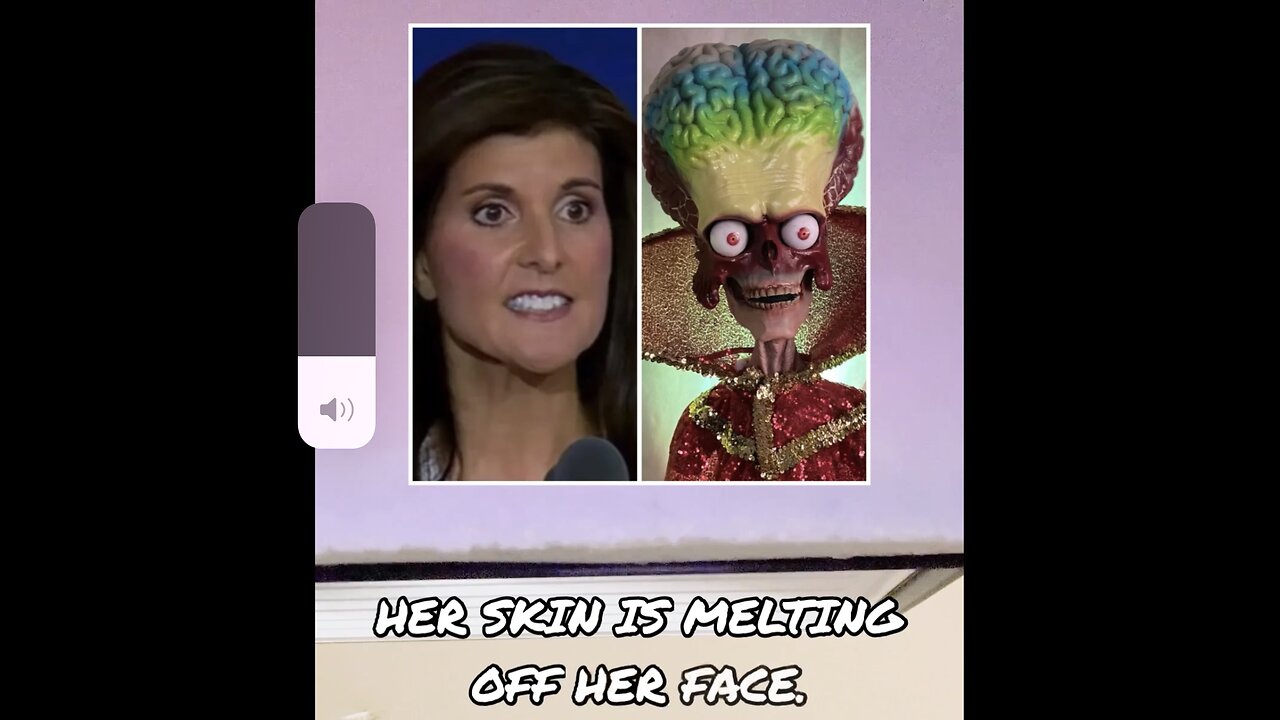 Is Nikki Haley’s face melting?