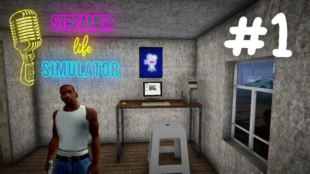 STREAMER LIFE SIMULATOR #1 CJ VIROU STREAMER !!! (GAMEPLAY PT-BR)