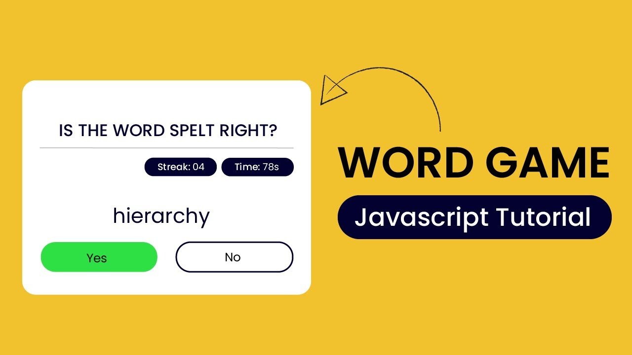 Is The Word Spelt Right | Word Game With JavaScript Projects