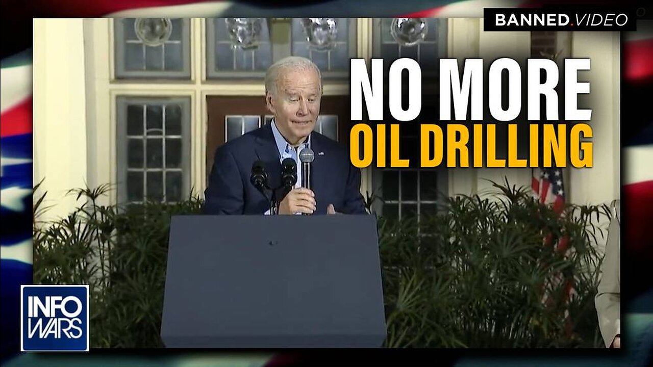 Watch Biden Mumbles 'No More Oil Drilling'