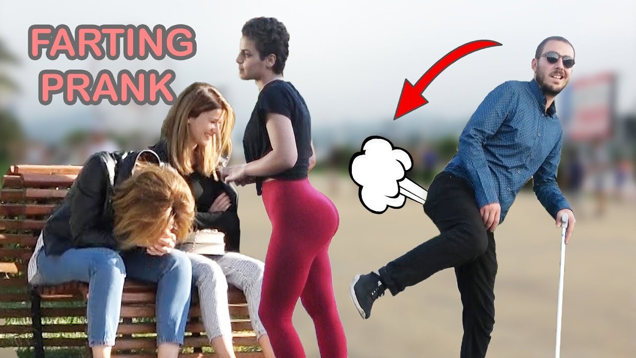 Blind Man Farting in Public PRANK - Experience the Most Incredible Reactions!🎬