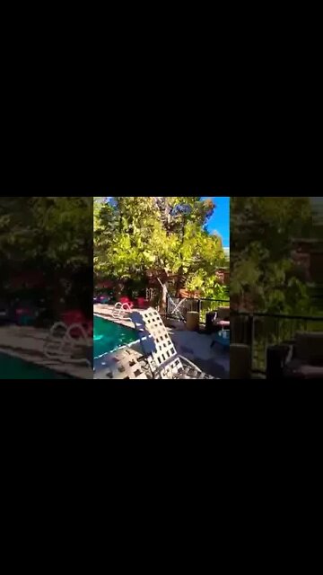 Evergreen Lodge Yosemite Stunning View Of Sunset By The Pool