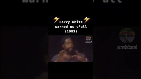 Barry White warned us y'all