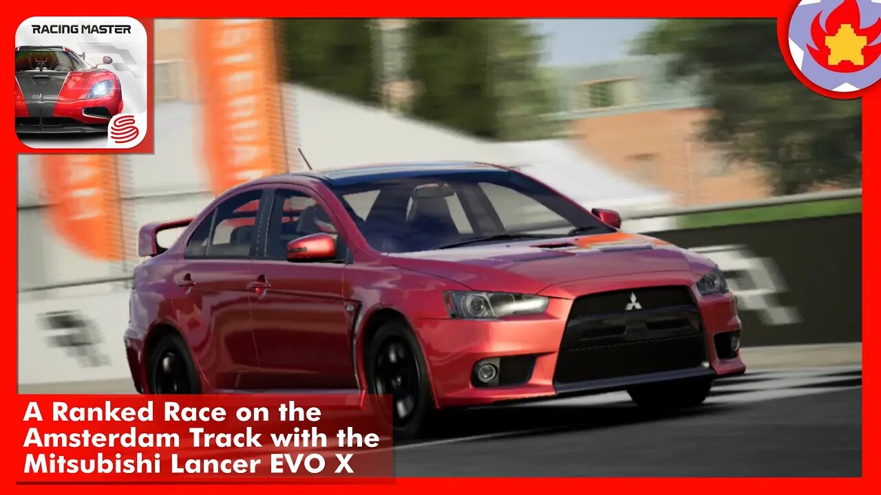 A Ranked Race on the Amsterdam Track with the Mitsubishi Lancer EVO X | Racing Master