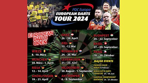 2024 European Darts Open Baetens v Rafferty