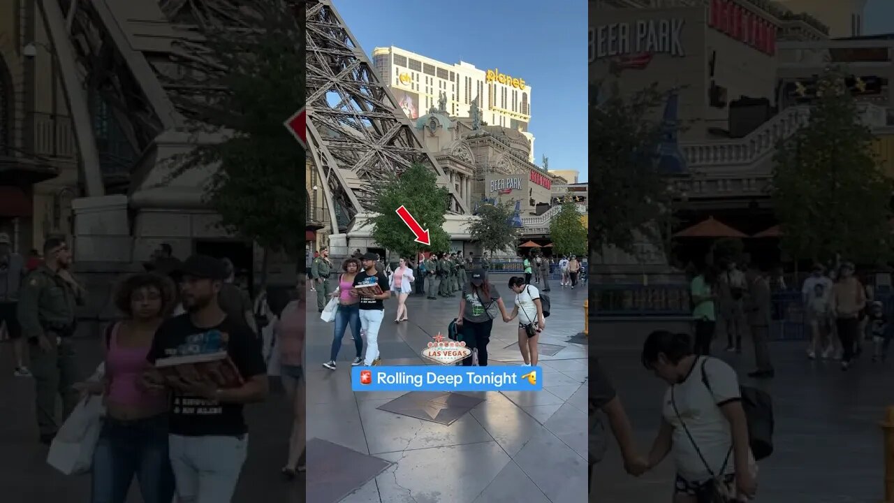 🚨 Rolling Deep! 🫡 🇺🇸#LasVegas #Vegas #Cops #police #planethollywood #shorts #paris #viral