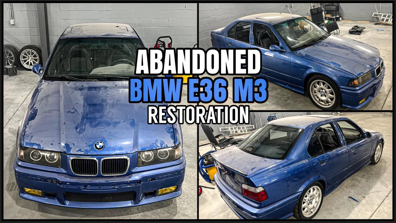 Restoring An ABANDONED BMW E36 M3 Bought at Auction! | MAD DETAILING