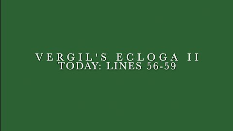 Vergil Ecloga II Lines 56–59