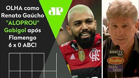 ELE É FO**! Renato Gaúcho DÁ SHOW, e OLHA como "ALOPROU" Gabigol após Flamengo 6 x 0 ABC!