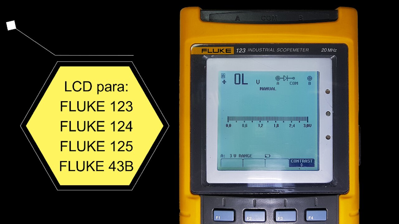 Change LCD Display FLUKE 123