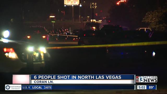 6 people shot in North Las Vegas