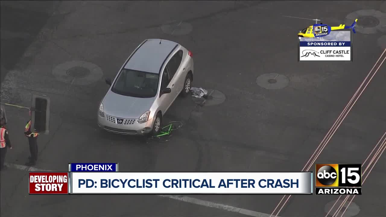 Bicyclist seriously hurt after being struck near 20th Street and Highland Avenue