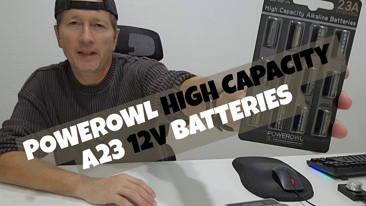 POWEROWL High Capacity A23 Batteries Review | Premium Alkaline 12V Battery (12 Pack) 2024