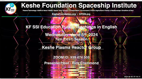 Keshe Plasma Reactor Group 2024-06-05-T1