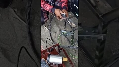 Filipino free energy generator welding test at the beach #shorts