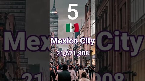 Top 10 Most Populated Cities In The World 2023 #shorts