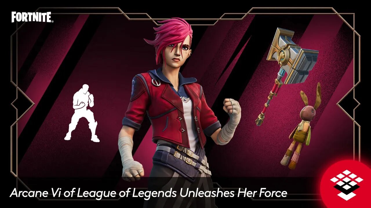 Arcane Vi of League of Legends Unleashes Her Force in Fortnite