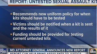 New report released on untested sexual assault kits