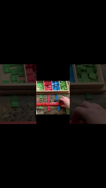 Stamp Game Addition in 60 Seconds! #Montessori #math