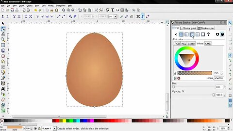 Draw an egg - Inkscape tutorial