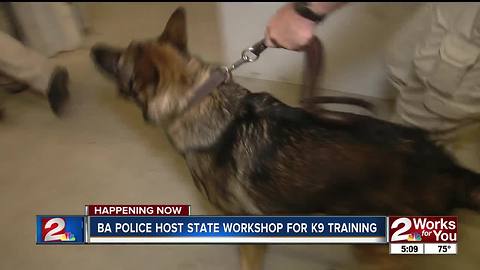 Broken Arrow Police host state workshop for k9 training