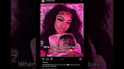 When Jasmine Posted Duke With Their Baby A Video By Lcve drugz #Shorts