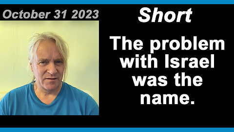 Short - The problem with Israel was the name.