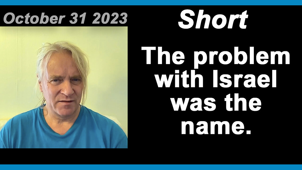 Short - The problem with Israel was the name.
