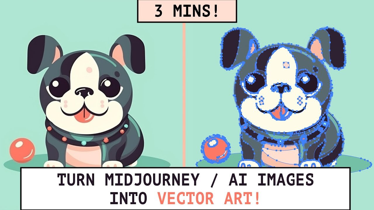 Create Stunning VECTOR ART from Midjourney V5 Images - Step-by-Step Tutorial