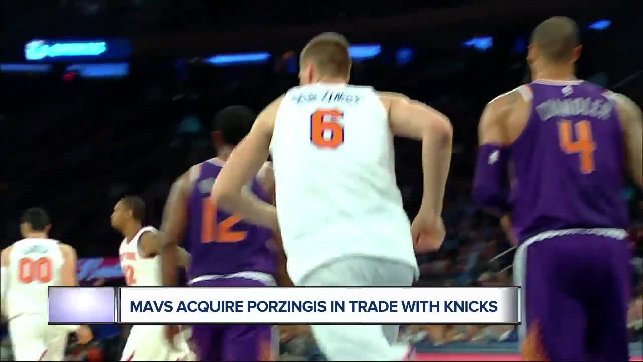 Mavericks acquire Kristaps Porziņģis from Knicks