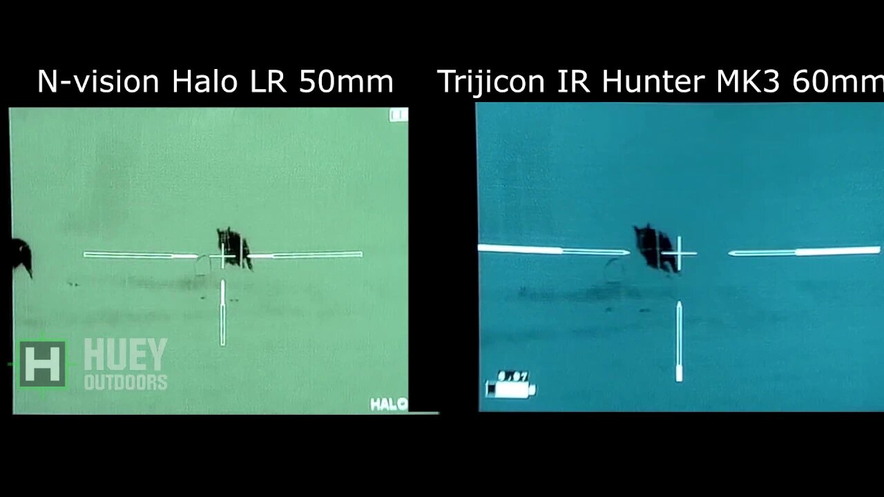 HOG HUNT WITH THE HALO 50MM AND THE TRIJICON MK3 60MM SIDE BY SIDE.