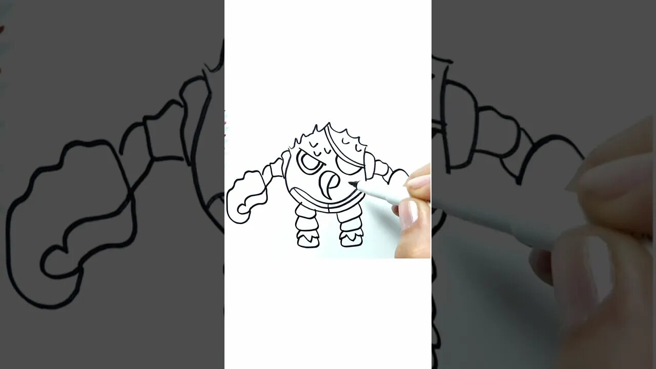How to Draw and Paint Chick Bob from the Garten of Banban Game