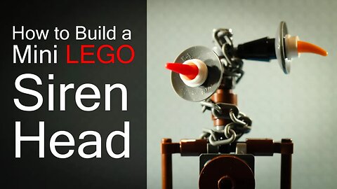 How to Make a Mini Lego Siren Head (Trevor Henderson Creepy Pasta Cryptid Easy Build Tutorial )