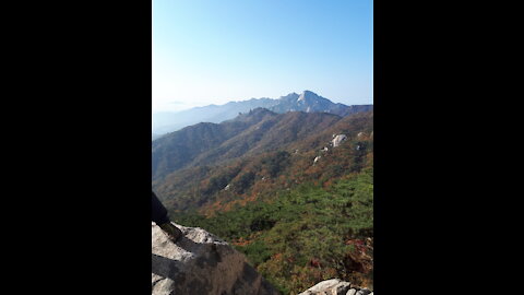 Wonderful scenery of mountain in Korea