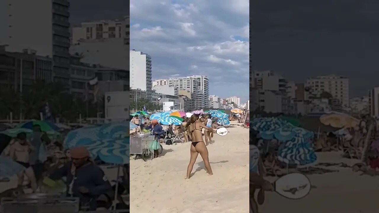 🇧🇷 Ipanema Beach, Rio de Janeiro 🌊 #shorts