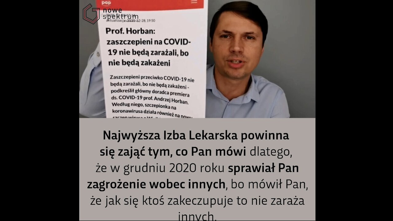 Profesor Horban KŁAMIE ‼️ i naraża setki tysięcy ludzi na utratę zdrowia i życia .😱