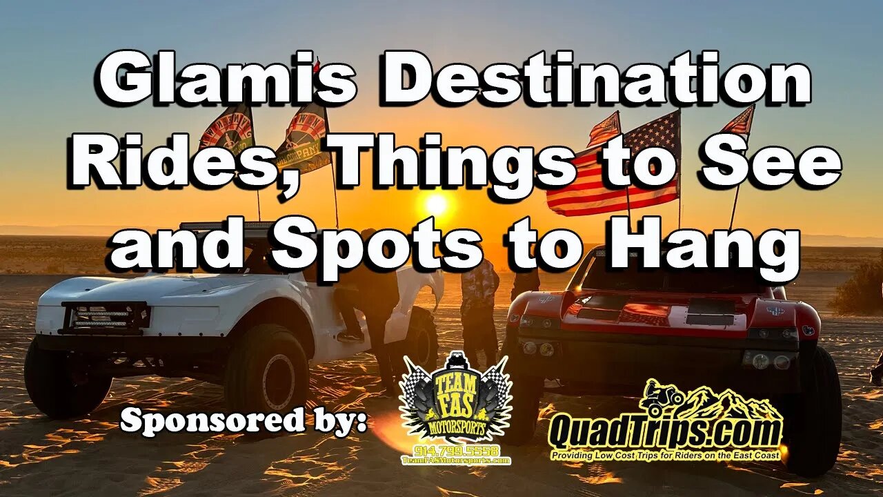 Glamis Destination Rides, Things to See and Spots to Hang. #GlamisSandDunes #Duning #SandDunes