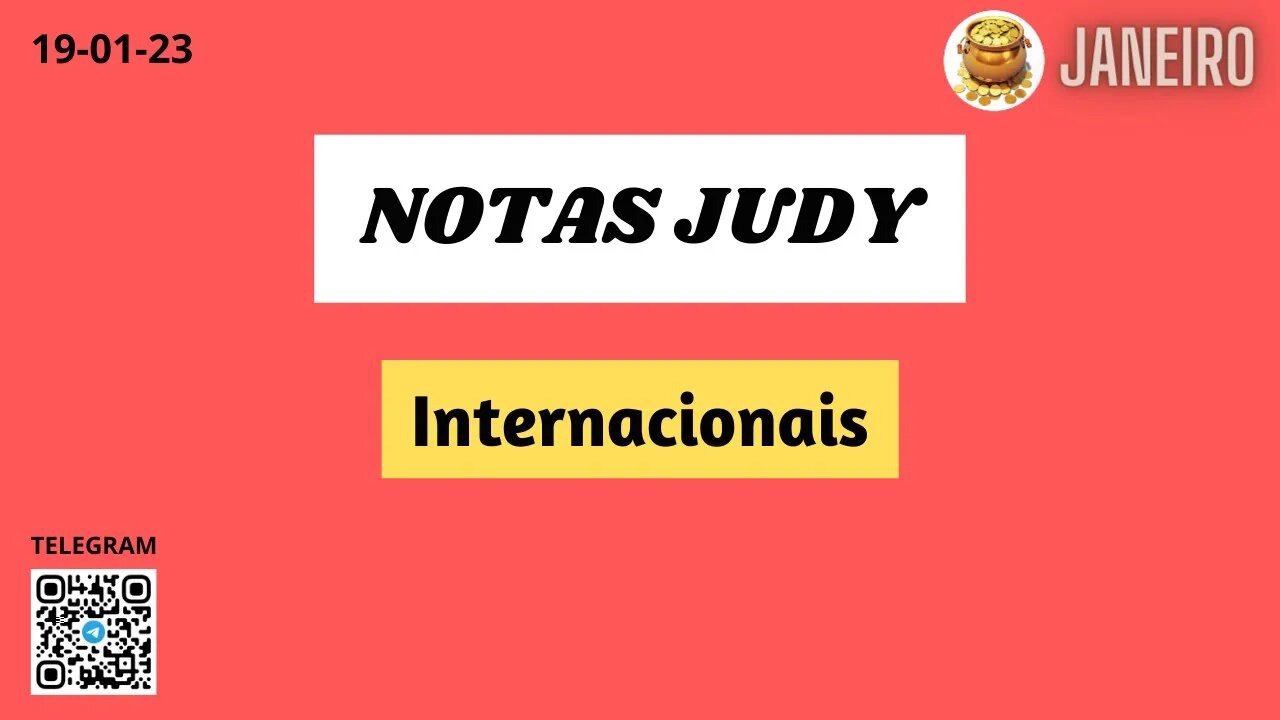 NOTAS DE JUDY Internacionais